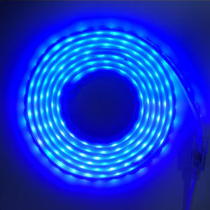 ชุดไฟเส้น LED 3เมตร5เมตร220V 110V 60LEDs/M RGB พร้อมชุดควบคุม8โหมด DIY ใช้งานง่าย