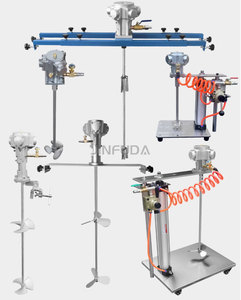 5 galon el manuel otomatik kaldırma paslanmaz çelik pervane hava mikser ile patlamaya dayanıklı endüstriyel boya karıştırıcı - Product Image 5