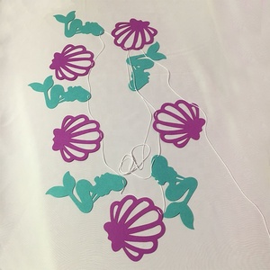 Denizkızı bir sandalyesi Banner kek Topper Mermaid tema parti malzemeleri Mermaid 1st doğum günü süslemeleri kiti