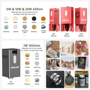 Máquina de grabado láser A6 DAJA Mini CNC DIY grabador láser 5W 10W 1W DIODO portátil aplicación controlada impresora de marca de logotipo - Product Image 5
