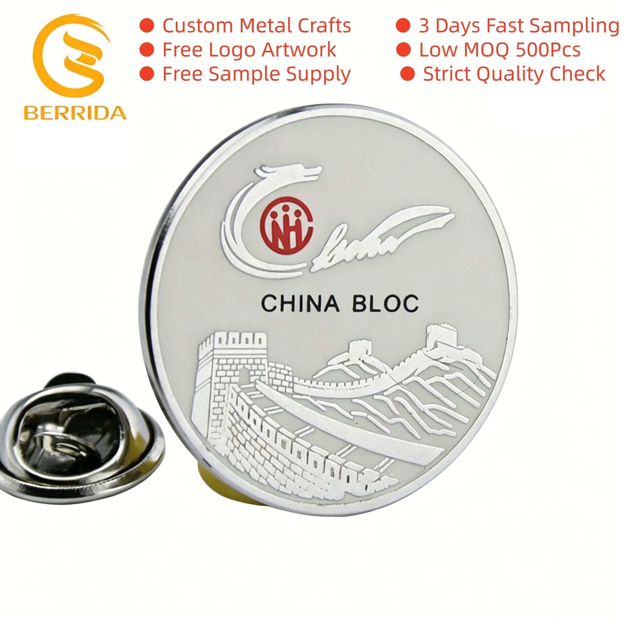 Soft Enamel Zinc Alloy Lapel Pin