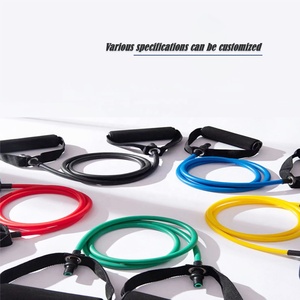 Strength Training Latex <strong>Loop</strong> Resistance Bands with <strong>Handles</strong> Yoga Pull Rope <strong>Elastic</strong> Fitness Exercise Tube Band Workout - Product Image 2