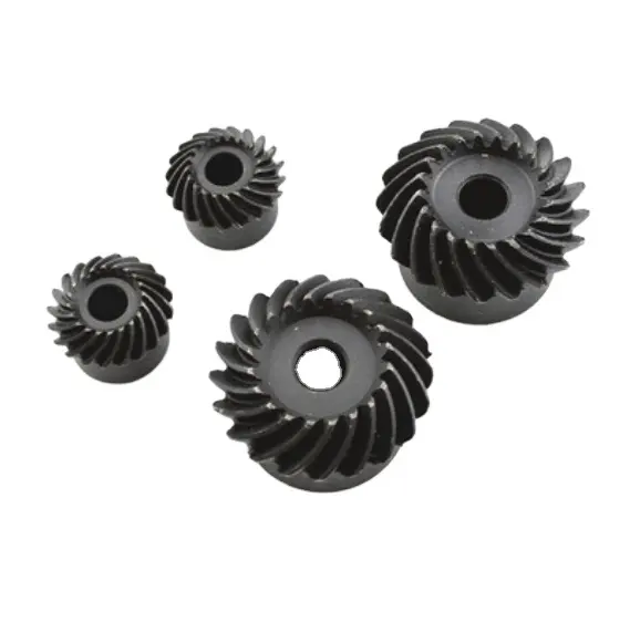 Steel Machining Hardware Spare Parts Bevel Gear Transmission Gear Carbon Steel Helical GEAR LEFT Hand Customized