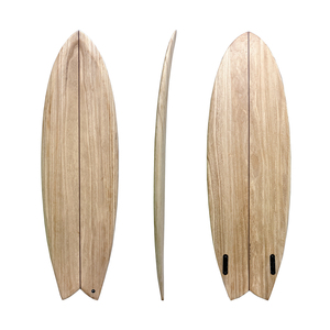 Lichtgewicht Houten Surfplank | Eps Foam Core Met Glasvezel Epoxy Coating | Hoogwaardige Vis Surfplank Voor Volwassenen - Product Image 1