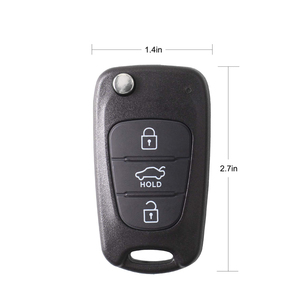 Hyun-dai I30 I30 I35 IX20 IX35 için Flip katlanır uzaktan anahtar Shell kılıf anahtarsız giriş 3 düğmeler yedek uyumlu CWTWB1U751 - Product Image 4