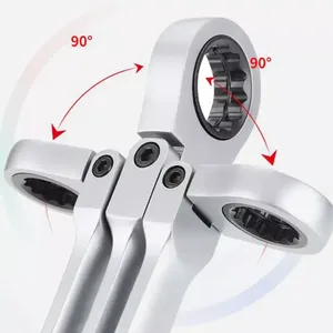 GTYPROカスタマイズ可能なOEMツールセット15個エクストラロングラチェットレンチフレキシブルヘッドマルチ仕様ソケットツールキット最小 - Product Image 1