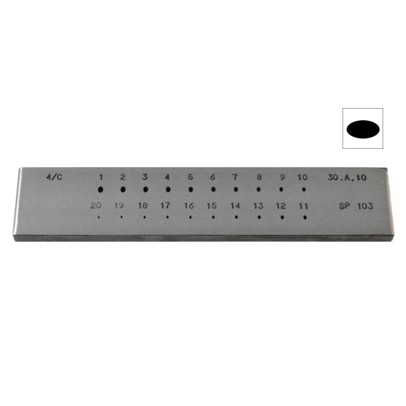 #4/C 1-3 MM, 20 Holes