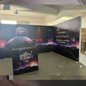 Tianlang gian hàng triển lãm 20*6 feet thiết kế di động triển lãm thương mại gian hàng nền LED hình chữ L góc triển lãm hộp đèn hiển thị - Product Image 5