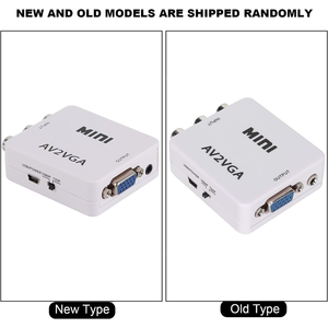 Mini convertidor de VGA a video, adaptador AV compuesto a VGA, convertidor de audio y video TV SetTop Box