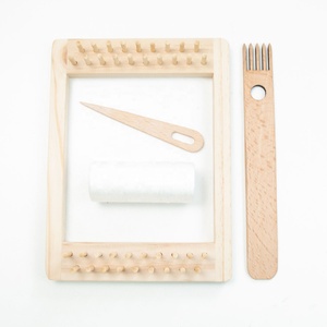 迷你织布机套件木制梳子针线 - Product Image 1