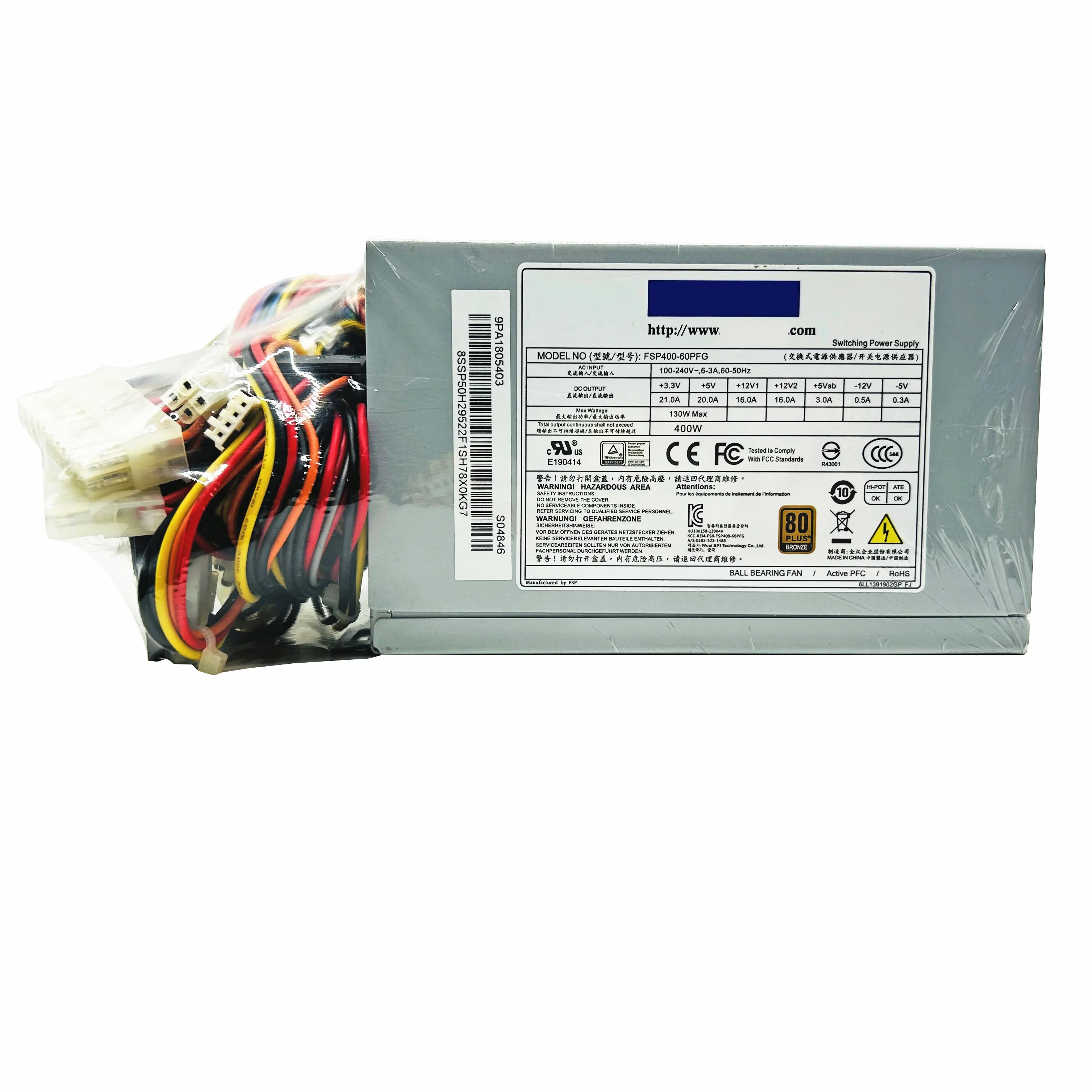 Untuk Advantech Industrial Computer PSU FSP400-60PFG PS8-400ATX-ZBE 400W catu daya 100% diuji