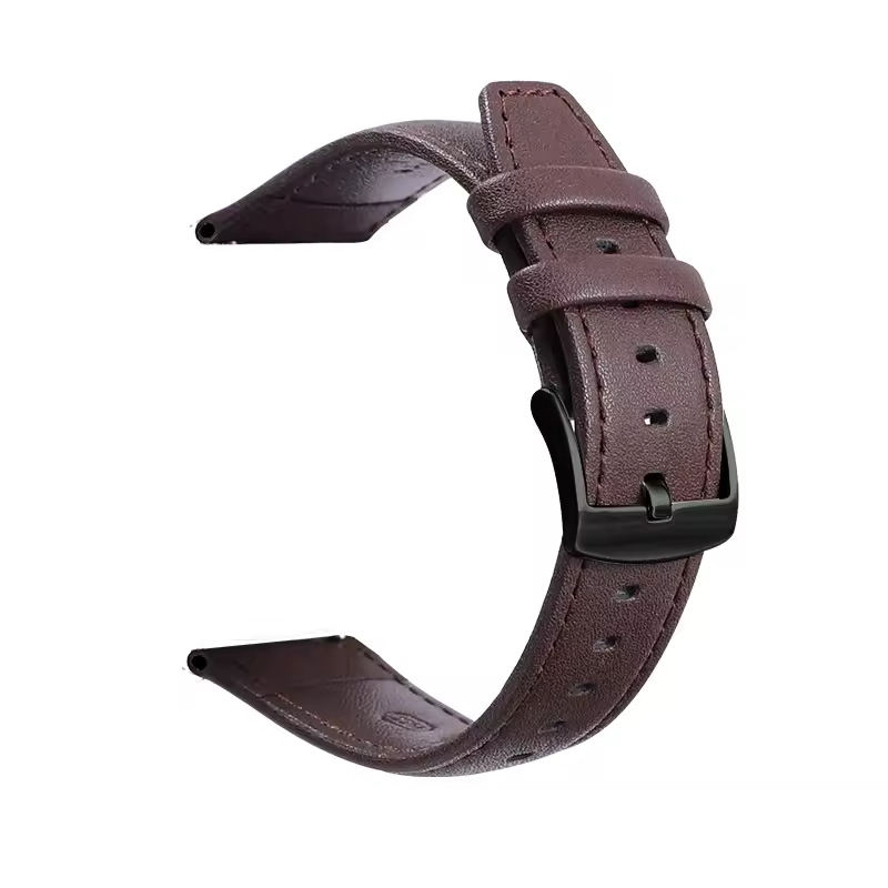 หัวเข็มขัดแบบหมุด สีดำ-น้ำตาลเข้ม