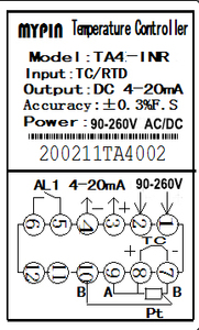 Mypin(TA4-INR ) PID 4-20mA出力デジタル温度計、送信出力、倉庫一定温度コントローラー温度 - Product Image 3