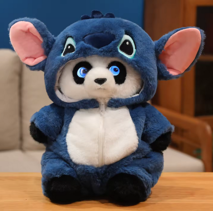 Ai panda + blue clothes