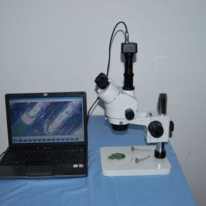 Microscopio de medición de 5.0mp, cámara electrónica digital con software de retícula para microscopio estéreo con zoom - Product Image 4