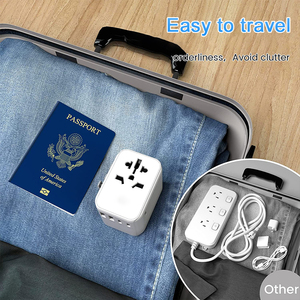 世界插头通用插座旅行适配器国际旅行电源多插头适配器，带usb和c型 - Product Image 5