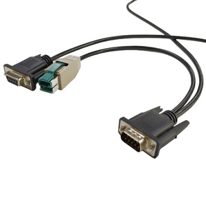 DB9ตัวผู้กับตัวเมีย DB9และสายดาต้า USB 12V DB9ตัวผู้เสียบไปยังสายแยก2เส้น D-Sub ตัวผู้และ USB ที่จ่ายไฟ - Product Image 1