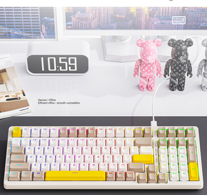 Teclado mecánico Wolf K3 MAX gratis, juego 980, 100 teclas, juego de eje de conexión en caliente personalizado, Teclado mecánico de ordenador - Product Image 4