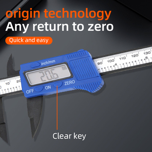 Năng lượng mặt trời nhựa Caliper điện tử hiển thị kỹ thuật số 0-150mm mini Caliper chơi đồ trang sức đo Vernier Caliper - Product Image 4