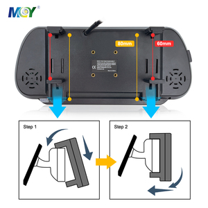 MCY 2CH 4Pin Video <strong>Input</strong> 7&quot; Hd Rear View Parking Mirror Monitor for Reverse Car Backup Camera - Product Image 6