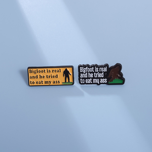 Nguy hiểm APE men pins tùy chỉnh BigFoot là có thật và ông đã cố gắng để ăn ASS của tôi trâm cài ve áo phù hiệu động vật trang sức quà tặng cho bạn bè - Product Image 4