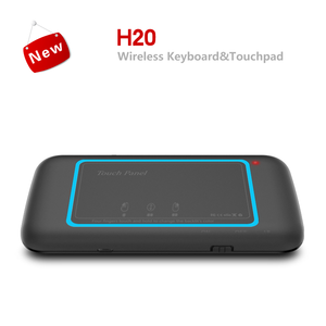 QUNSHITECH Russo, inglese H20 Pieno Touchpad Retroilluminato Mini Tastiera con 2.4G Wireless IR Remote Control per Smart TV Box Android - Product Image 2