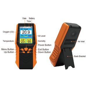 3-in-1 schermo LCD analizzatore di ossigeno 0-30.0% Vol sensore elettrochimico con umidità della temperatura ricaricabile 1 anno di garanzia - Product Image 2