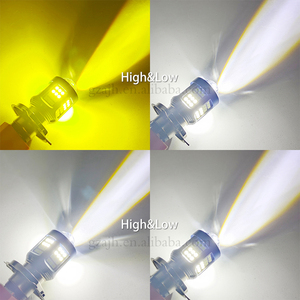 H4 BA20D motosiklet lambası led lens ile yüksek/düşük işın çift renk 3030 çip için çip motosiklet lambası ing sistemi - Product Image 5