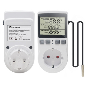 Digital <strong>Temperature</strong> <strong>Controller</strong> Multifunction Thermostat Socket With <strong>Timer</strong> Switch Heating Cooling AC 110V~230 <strong>Timer</strong> Socket - Product Image 1