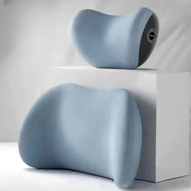 Appui-tête bleu + taille