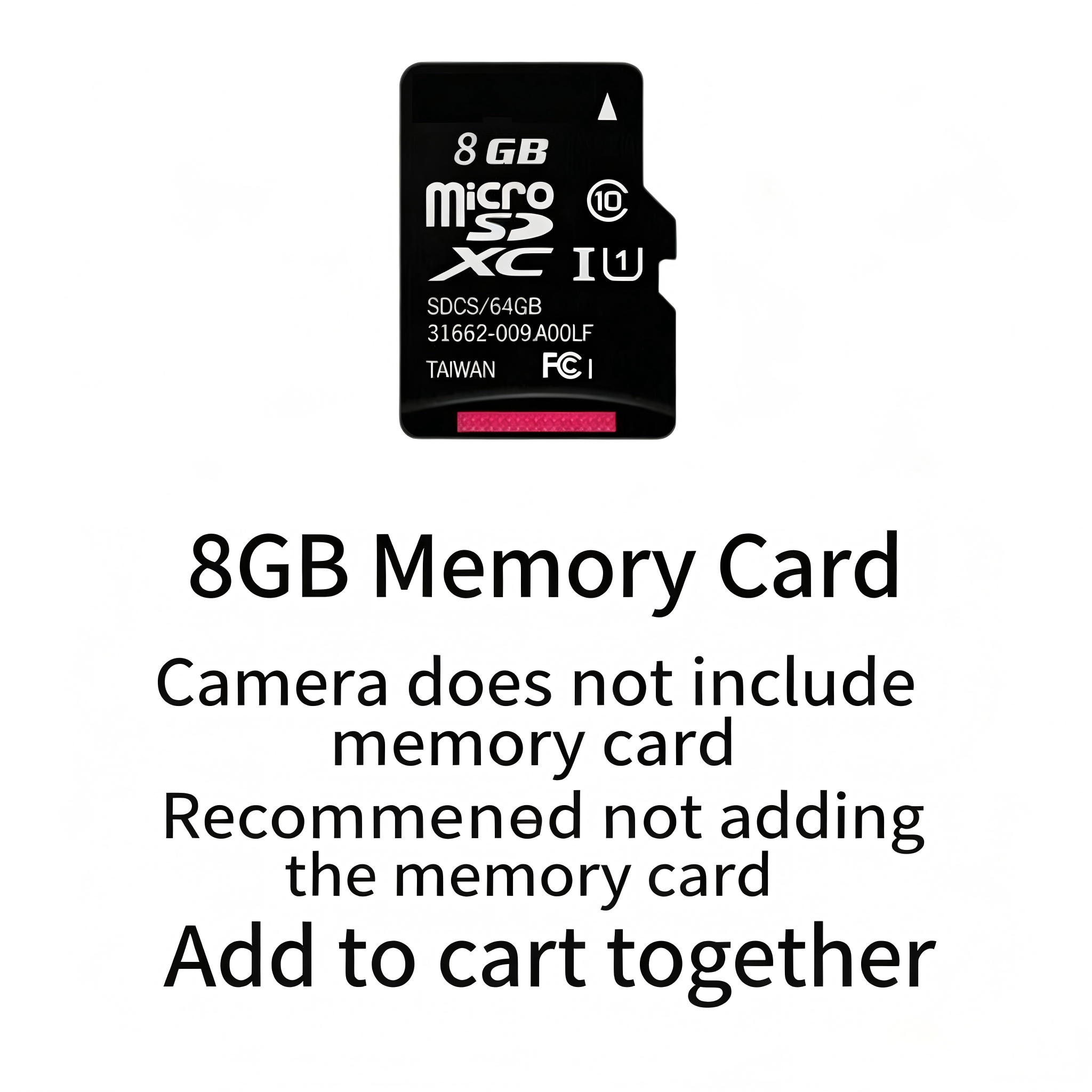 Black 8GTF memory card