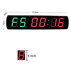 YIZHI Tragbare multifunktion ale 4-Zoll-Digital Home Gym Intervall Timer Workout Countdown Stoppuhr Timing Clock für Boxing Yoga - Product Image 2