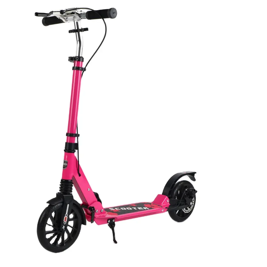 Scooter elétrico dobrável para crianças, rosa, novo, moped, leve, mini, de liga de alumínio, para áreas externas, scooter deslizante