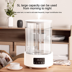 intelligenter luftbefeuchter mit wifi-app-steuerung 5 liter transparenter wassertank diffusor für ätherisches Öl nebel luftbefeuchter mit timer - Product Image 4