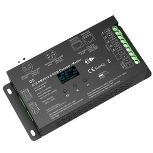 D5(5 Pin) 5 canali 6A 12-24VDC DMX512 RDM Decoder DMX Master RGB Controller LED Pwm Dimmer a tensione costante per luce a LED - Product Image 2