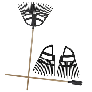 Vertak 3合1定制30齿景观树叶耙多功能手动工具树叶抓取器用于花园草坪清洁 - Product Image 1
