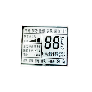 Kunden spezifische kleine Größe TN Sieben Segmente LCD-Klimaanlage mit geringem Strom verbrauch Fernbedienung LCD-Display mit Zebra anschluss - Product Image 2