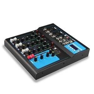 Consola mezcladora profesional de 4 canales Clavax F4 con inserción de línea RCA XLR USB BT entrada AUX enviar efecto de salida ECUALIZADOR DE 3 bandas - Product Image 4