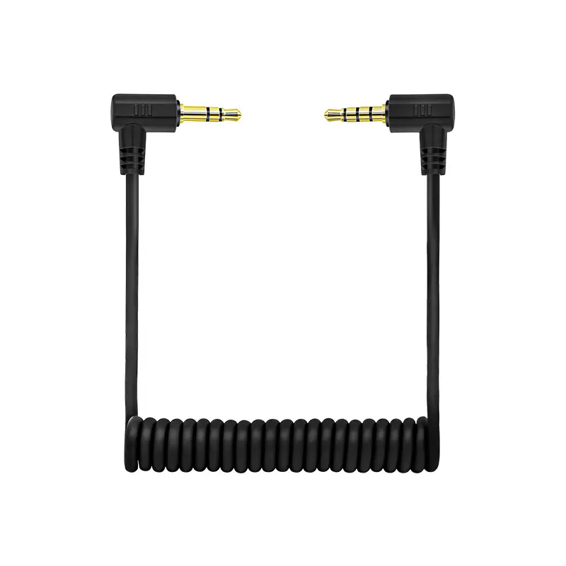 Cable auxiliar de alta calidad de 0,6 M y 3,5mm para auriculares, cable auxiliar de audio, cable auxiliar de doble ángulo recto de 3,5mm macho a macho, Cable auxiliar