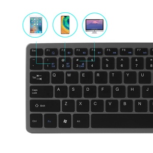 Bluetooth <strong>Keyboard</strong> and <strong>Mouse</strong> Combo <strong>2</strong>.4G+BT Dual Mode Rechargeable Office <strong>Keyboard</strong> and <strong>Mice</strong> Set for Laptop Desktop Notebook - Product Image 4