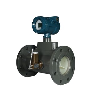 4'' DN100 Gas Turbine Flow Meter Natural Gas <strong>Flowmeter</strong> with LCD <strong>Pulse</strong> 4-20mA <strong>Output</strong> - Product Image 2