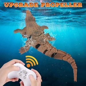 2.4G Remote Control Swimming crocodile Toy Simulation Model Auto <strong>Demo</strong> &amp; <strong>Programming</strong> Rc Swing crocodile Boat Water Toy with Light - Product Image 3