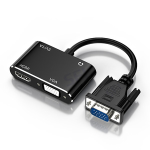 Adaptador VGA HD 1080P con salida VGA 1 en 2 para divisor HDMI para computadoras de escritorio, portátiles, proyector, pantalla de cámara