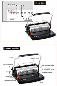 U619 A4 Kích Thước Hướng Dẫn Sử Dụng 3:1 Dây Ràng Buộc Máy - Product Image 4