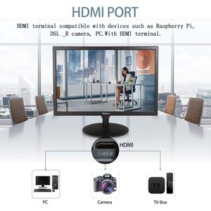 Monitor de cámara de seguridad Elweyoo interfaz multifunción de 20 pulgadas para HDMI AV BNC VGA USB PC entrada CCTV pantalla LCD - Product Image 4