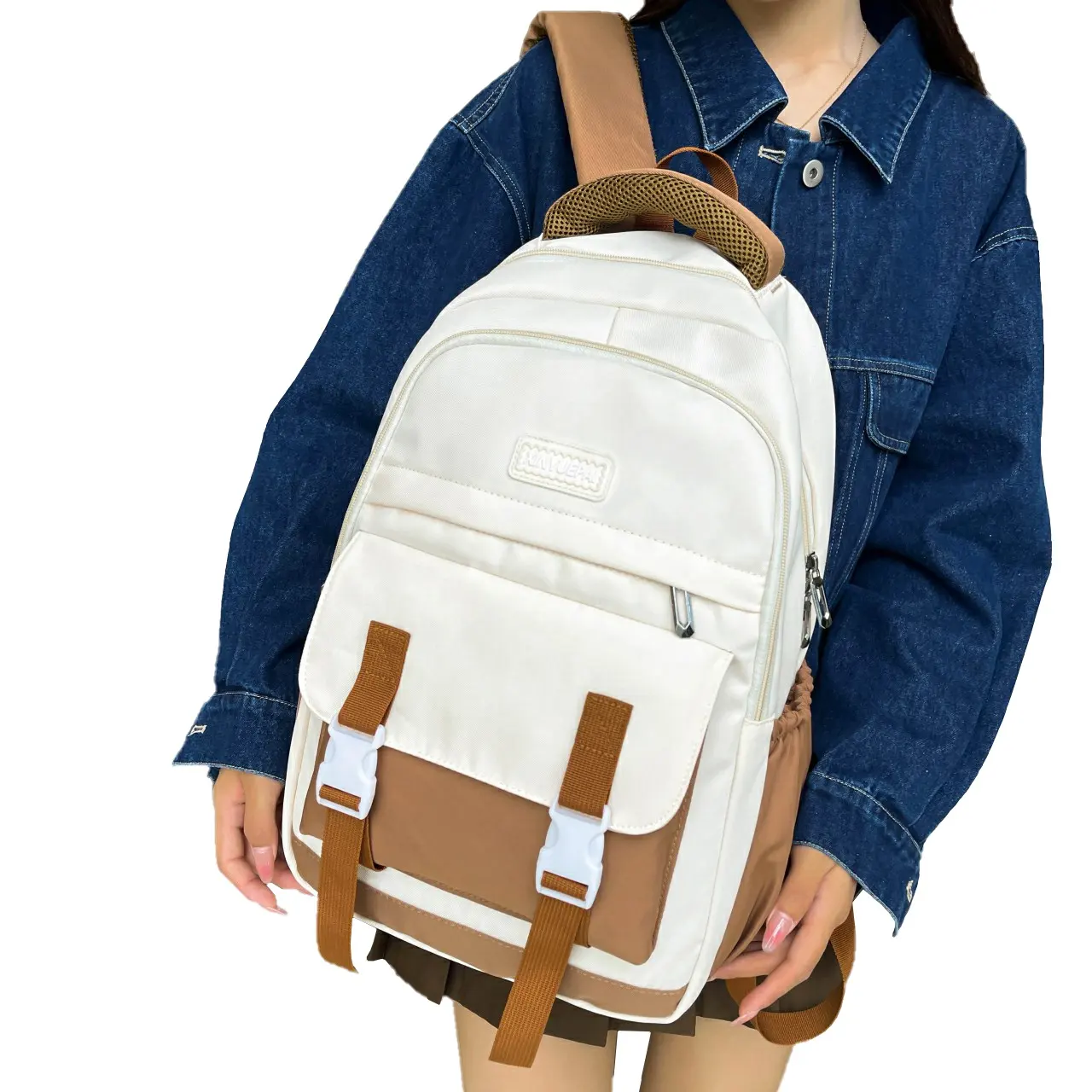 Sac à dos d'école léger sac à dos de décoration d'étoile classique sac à dos décontracté pour sac de livre d'adolescents