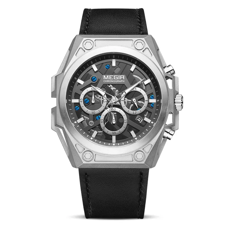 Montre de sport waterproof pour hommes, bracelet haut de gamme, étanche jusqu'à 5atm, en acier inoxydable, personnalisable, OEM