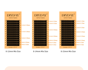 DIYDAY <strong>Mink</strong> Eyelash Extensions <strong>3</strong> Split Tips YY Shaped <strong>Lashes</strong> with C D Curl False Eyelash for Enhanced Eye Makeup - Product Image 6