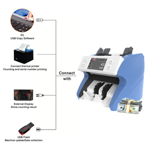 Máquina contadora de billetes, clasificador de efectivo de varios valores y Contador detector con sensor CIS - Product Image 5