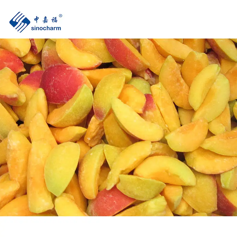 Sinocharm Halal chứng nhận nhà Máy Giá trái cây đông lạnh đông lạnh Apricot Dải 1kg gói iqf Apricot